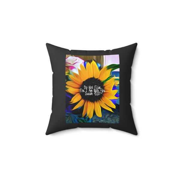 Sunflower Square Pillow- Nia's Inspirational collection