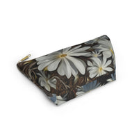 Accessory Pouch w T-bottom Nia's White Flower