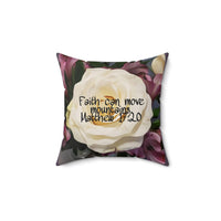 Spun Polyester Square Pillow- Nia's Inspirational collection