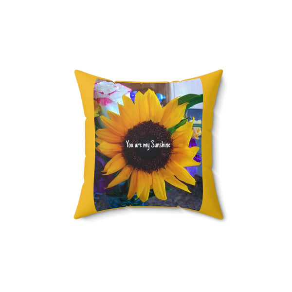 Sunflower Square Pillow Nia's Sunshine