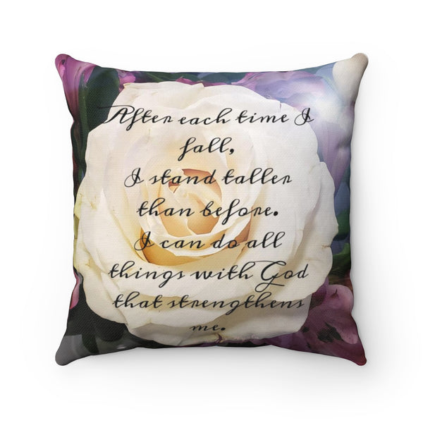 Spun Polyester Square Pillow Nia's Inspirational collection