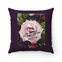 Spun Polyester Square Pillow- Nia's Inspirational collection