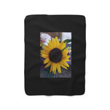 Sherpa Fleece Blanket Sunflower