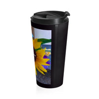 Nia's Sunflower  Rise and Shine Stainless Steel Travel Mug