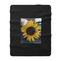 Sherpa Fleece Blanket Sunflower