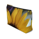 Accessory Pouch w T-bottom Nia's Sunflower