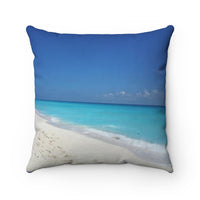 Spun Polyester Square Pillow Nia's Beach