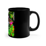 Black mug 11oz Nia's Blue Butterfly