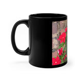 Black mug 11oz Nia's Butterfly