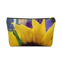 Accessory Pouch w T-bottom Nia's Sunflower