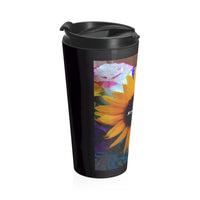 Nia's Sunflower  Rise and Shine Stainless Steel Travel Mug