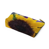 Accessory Pouch w T-bottom Nia's Sunflower