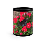 Black mug 11oz Nia's Butterfly