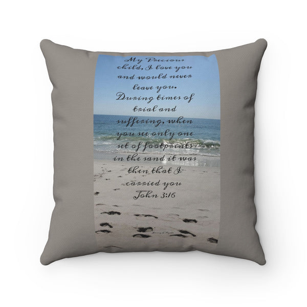 Spun Polyester Square Pillow Nia's Inspirational collection