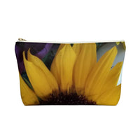 Accessory Pouch w T-bottom Nia's Sunflower