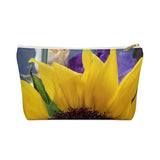 Accessory Pouch w T-bottom Nia's Sunflower