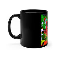 Black mug 11oz Nia's Blue Butterfly